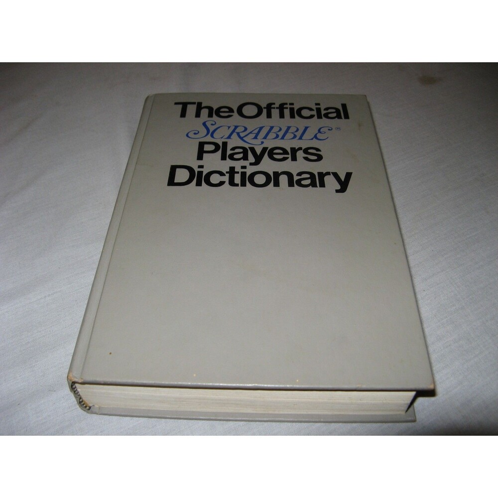 The Official Scrabble Players Dictionary Vintage Hardcover Book 1978